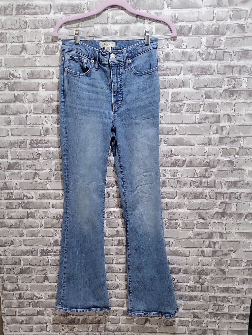 Madewell Womens Skinny Flare Medium Blue High-Rise Jeans Sz 26, Classic